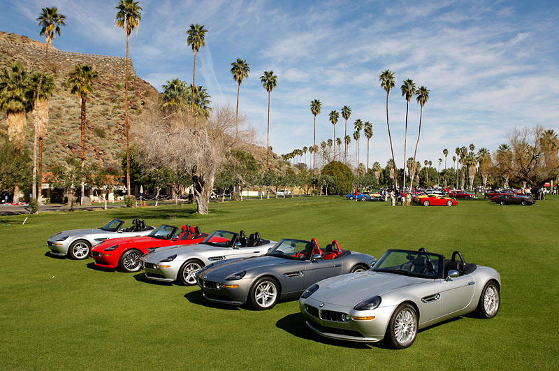 Ralph makes five, and we have a great spot all to ourselves. There is a full review of the weekend's events over in the Forum > Drives, Trips & Events section.   Palm Springs Concours drive, Mar 09 (photo: Macfly)