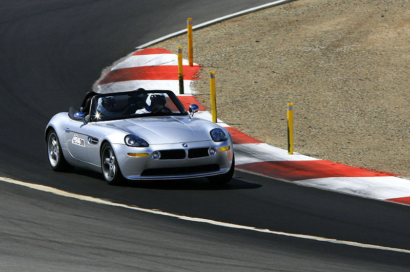 Maximum roll in the Z8. This is with the Dinan Stage 3 suspension. I am running Dunlop Sport Maxx tires with stock wheels.
